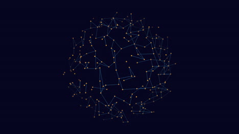 wireframe sphere with constellation like pattern