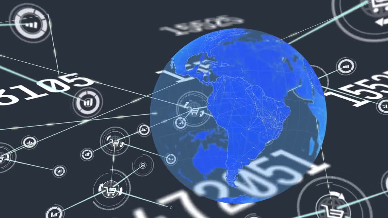 전 세계에 걸쳐 연결 및 데이터 처리 네트워크