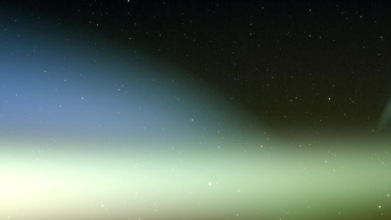 animación de las luces del norte en movimiento sobre el cielo nocturno