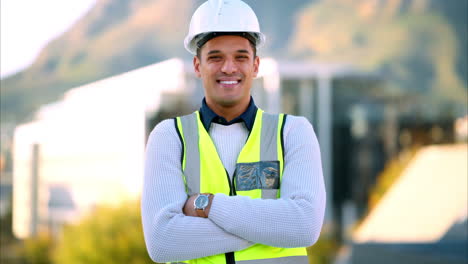 liderazgo, orgullo y retrato de ingeniero