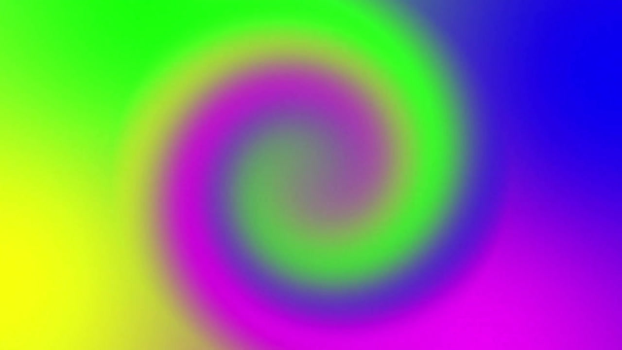 Animation of multicoloured swirling neon pattern background