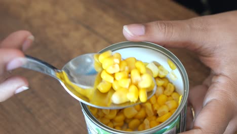 opening a can of corn