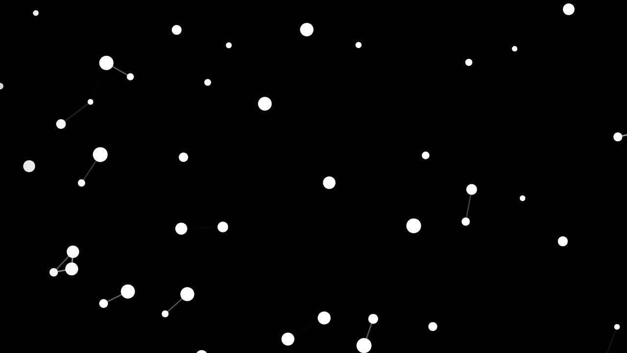 Polygon digital constellation dot line moving motion graphics