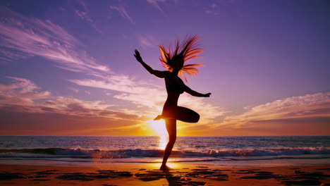 sunset beach silhouette