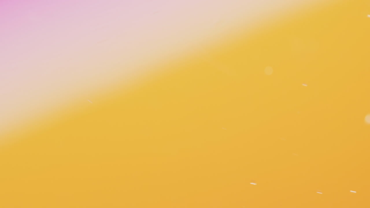 animación de burbujas que se mueven sobre un fondo amarillo con espacio de copia