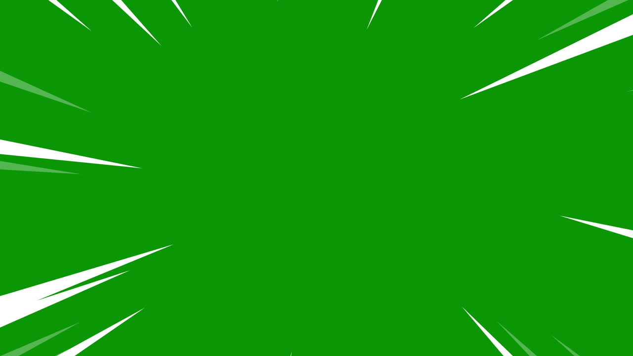 Dynamic Speed Line Animation on Green Screen for Fast-Paced Motion Effect, Seamless Loop for Video Editing Projects and Visual Effects