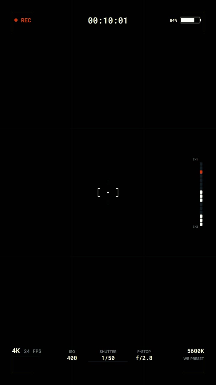 Digital Camera Viewfinder Interface Overlay