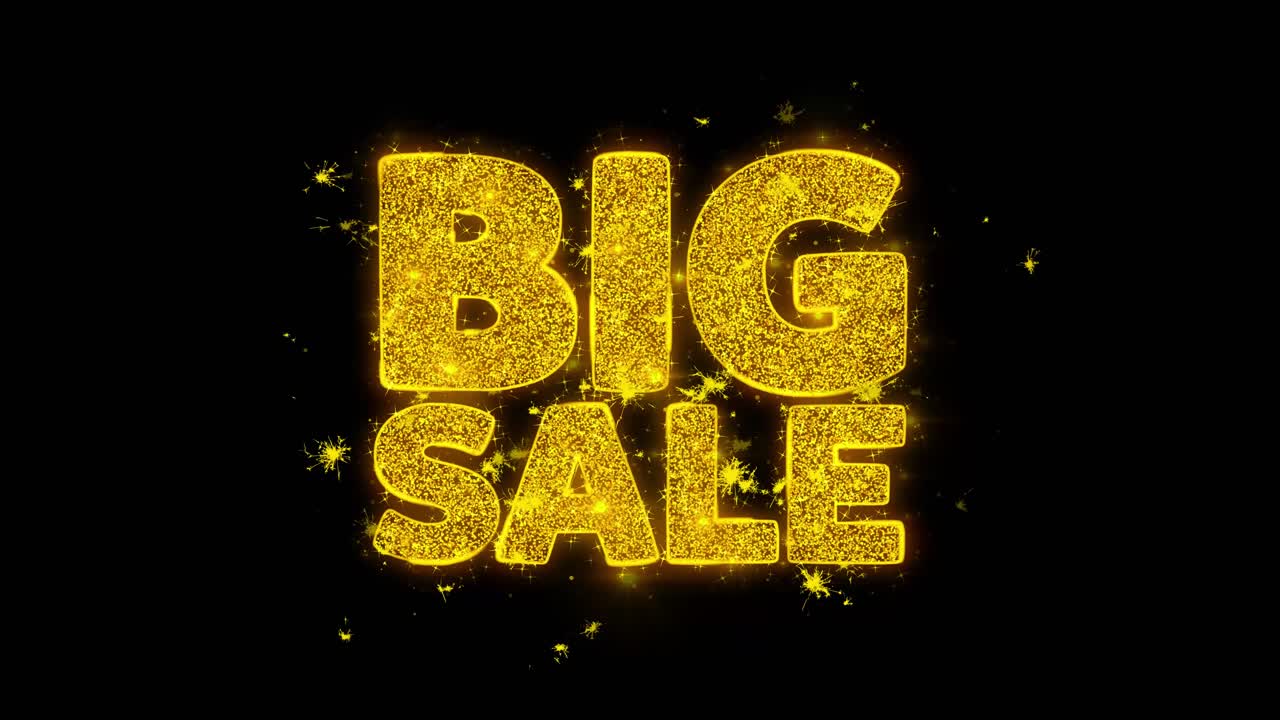 Big Sale Glitter Text Graphic
