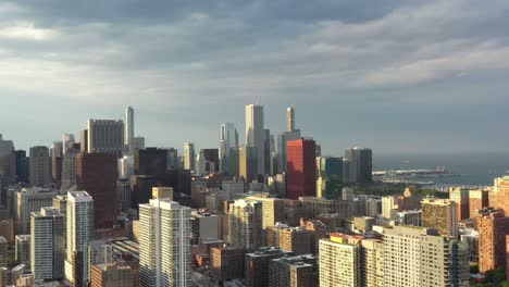 flyover downtown chicago