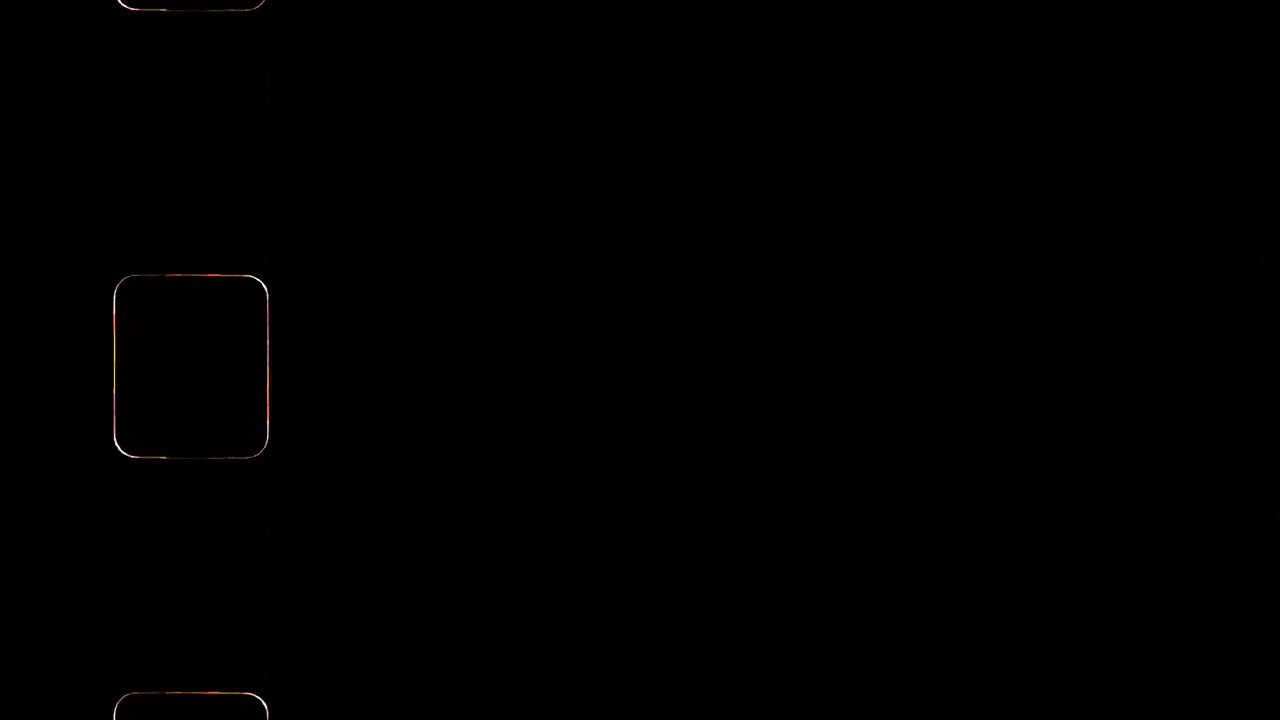 16mm 필름 둥근 가장자리 네거티브 오버레이, 먼지 및 스크래치, 곡성 필름, 이중 이미지.