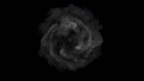 smoke in circular motion / twisting smoke.
