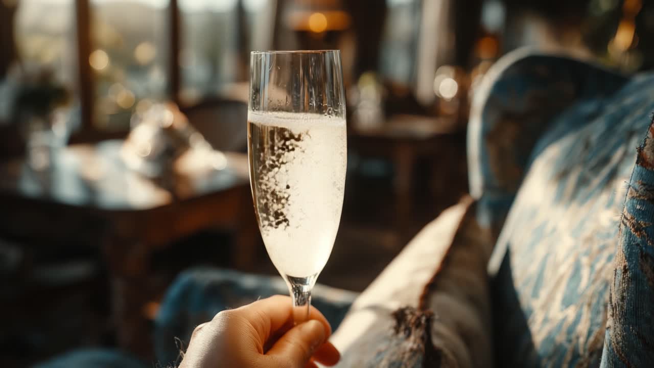 Un brindisi alla celebrazione: catturare l'essenza delle bevande frizzanti in un ambiente elegante tra luci soffuse.