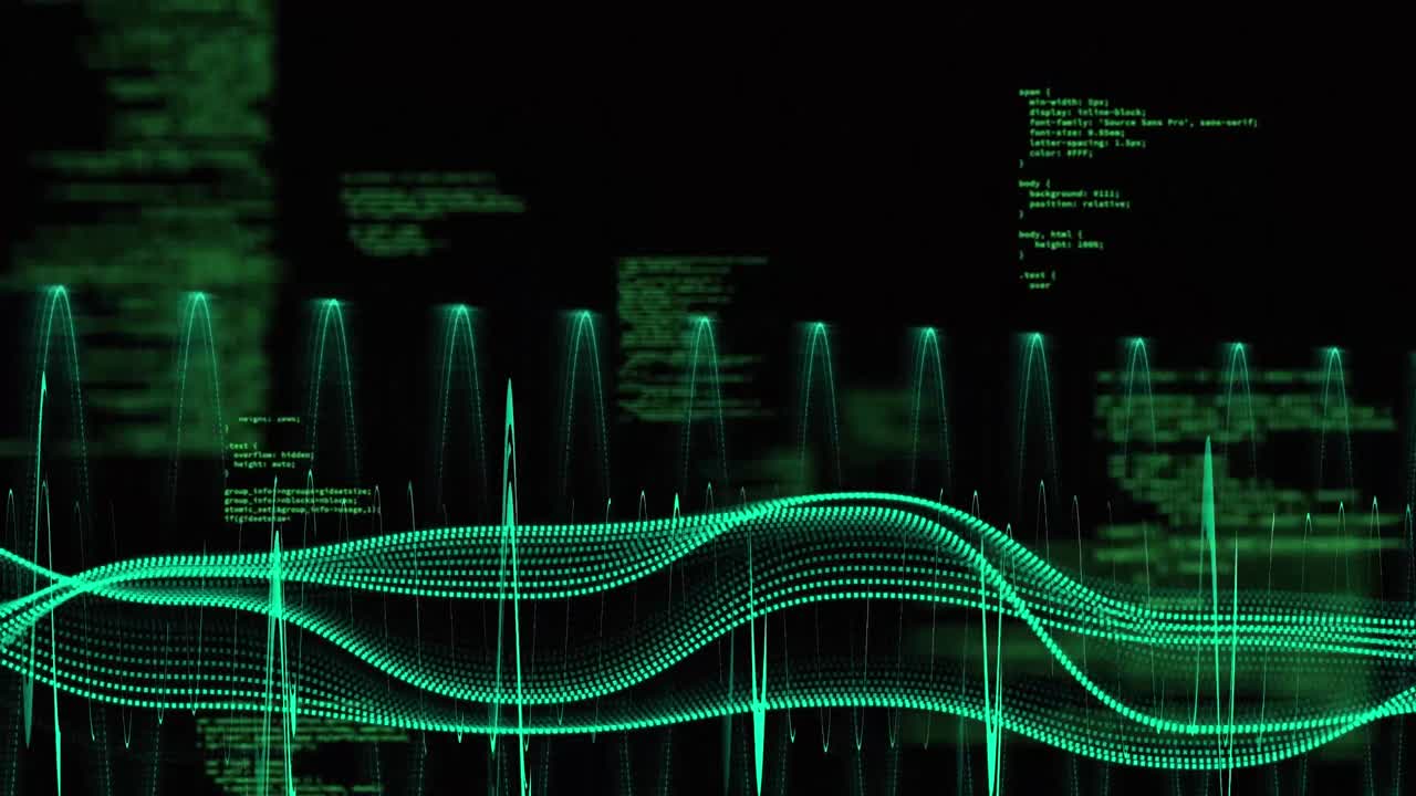 Animation of connections and data processing