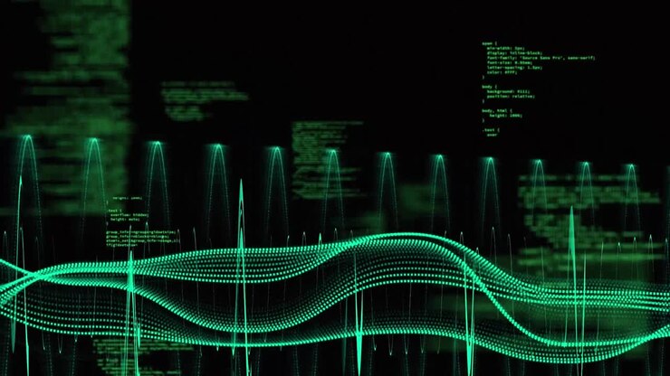 Animation of connections and data processing