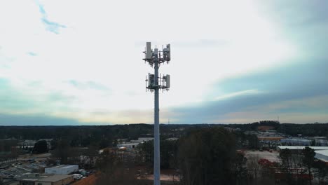 Aerial-Shot-of-Cell-Phone-Tower