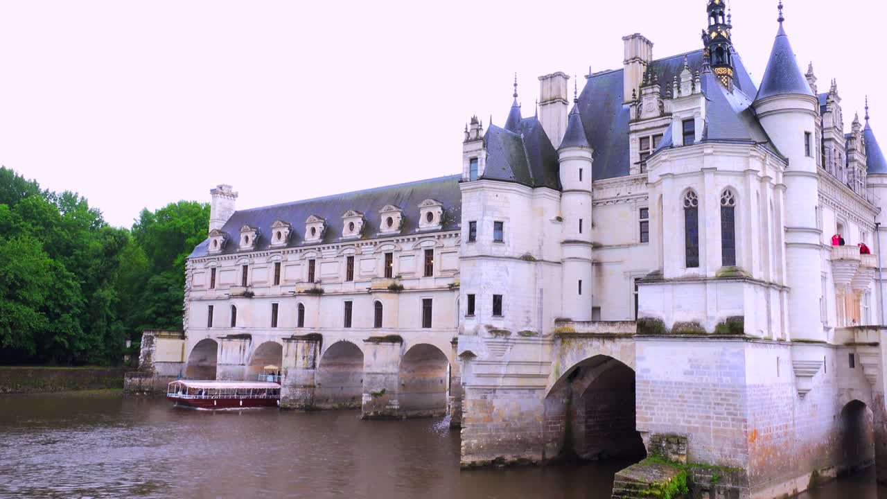 프랑스 루아르 계곡의 아름다운 성 슈농소