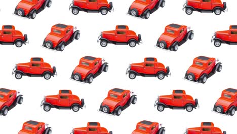 toy cars animation background. video with alpha channel.