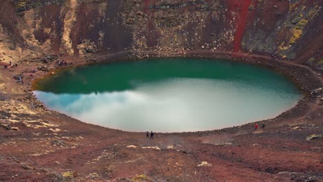 volcanic crater lake