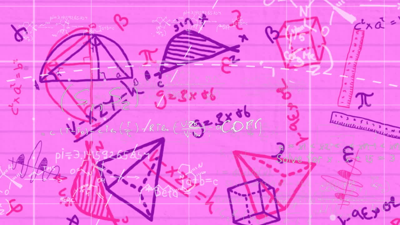 수학적 도면으로 연결 네트워크의 애니메이션