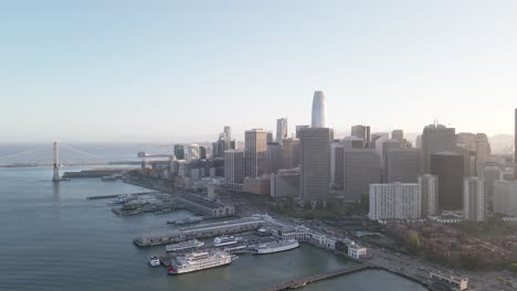 Aerial-view-of-a-modern-city-skyline