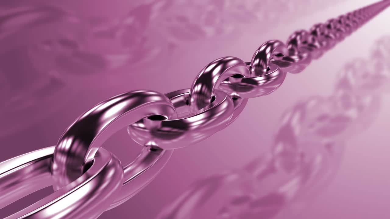 Abstract loop background, binary chain. Crypto space