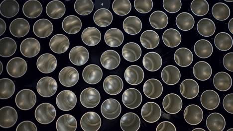 stacked empty metal cans