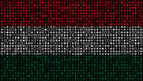 digital hungarian flag animation