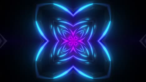 neon geometric symmetry background