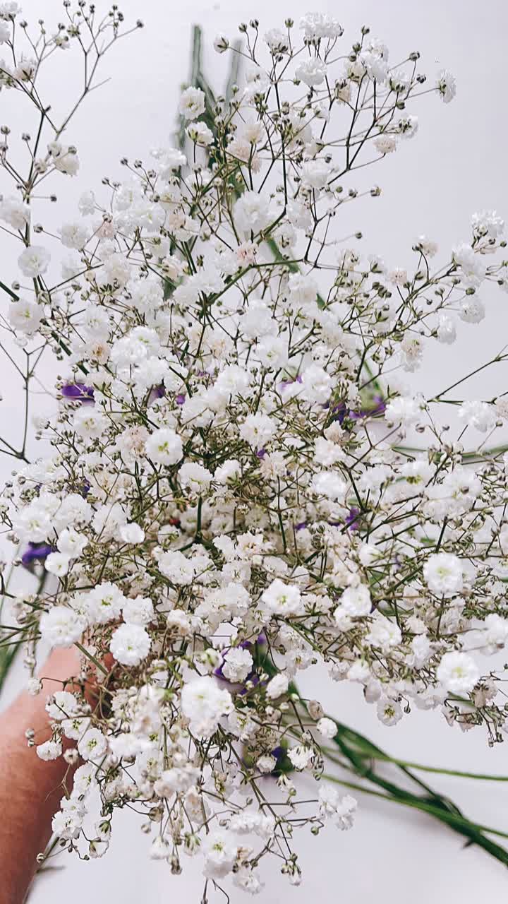 Beautiful White Gypsophila Bouquet