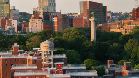 brooklyn's fort greene park at sunrise. shot in new york city.