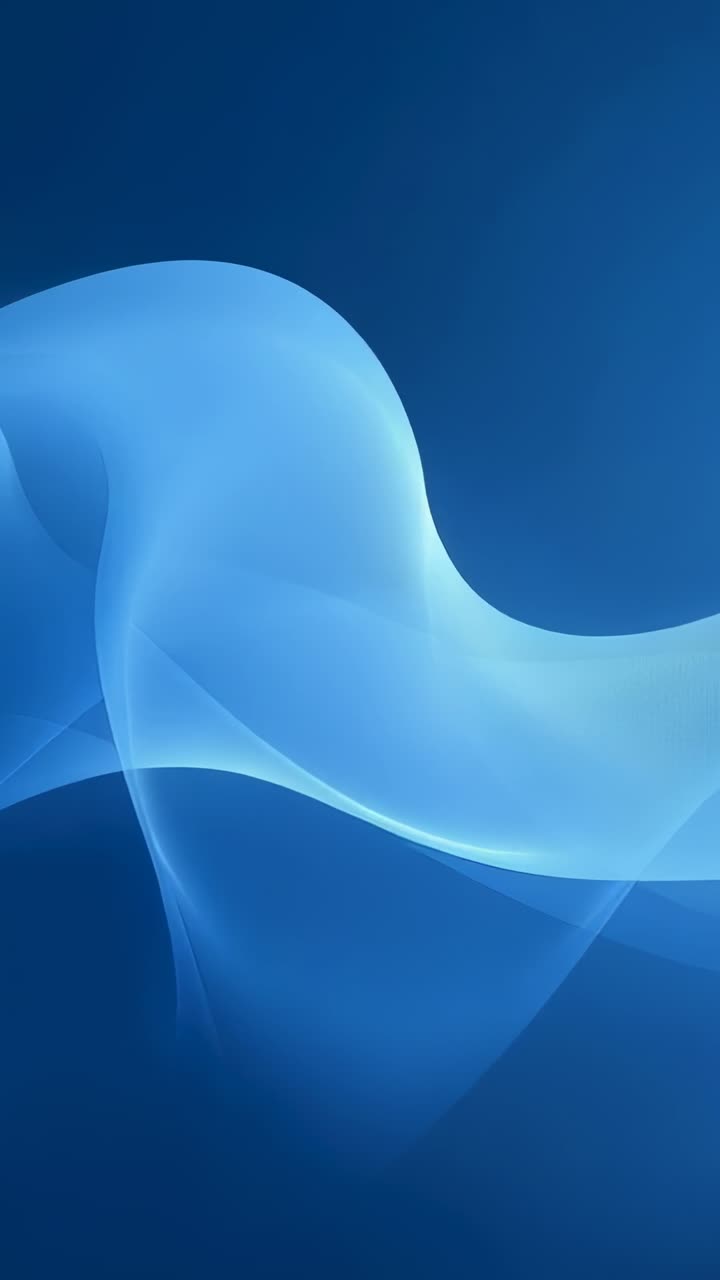 Vertical video: Starting playback, translucent blue ribbon sweeping across screen, creating loop
