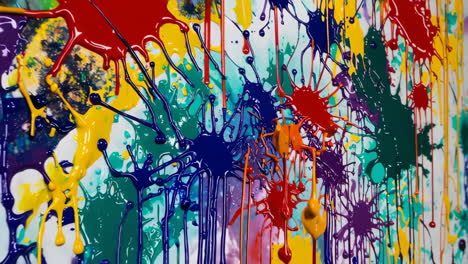 abstract paint drips and splashes
