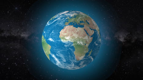 fondo de video cinematográfico muestra el globo giratorio realista, haciendo zoom en el país de nigeria | fondo de video realista de la tierra giratorio y haciendo zoom de la nigeria en el país en 4k