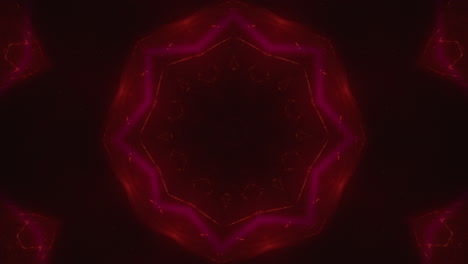 abstract rossette-like kaleidoscope animated pattern