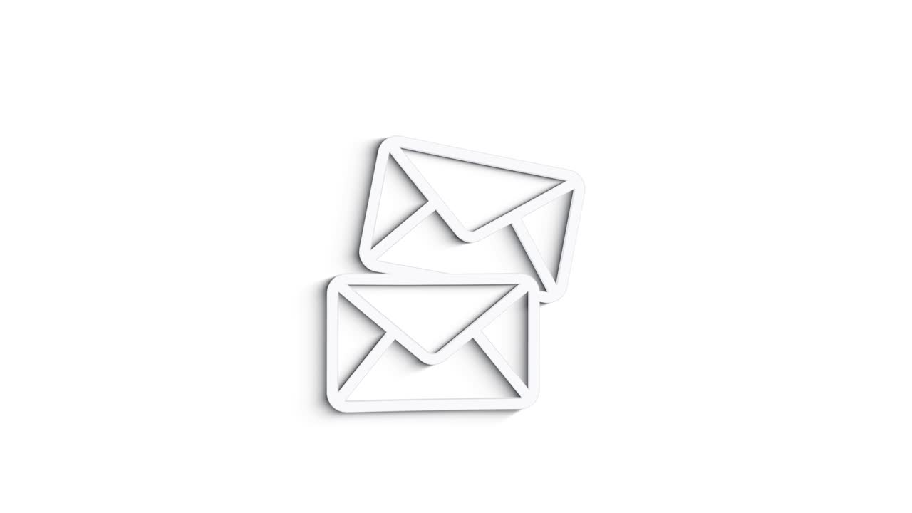 redes sociales diseño de íconos de sombra 3d aislados en fondo blanco. iconos web de esquema. gráficos en movimiento.