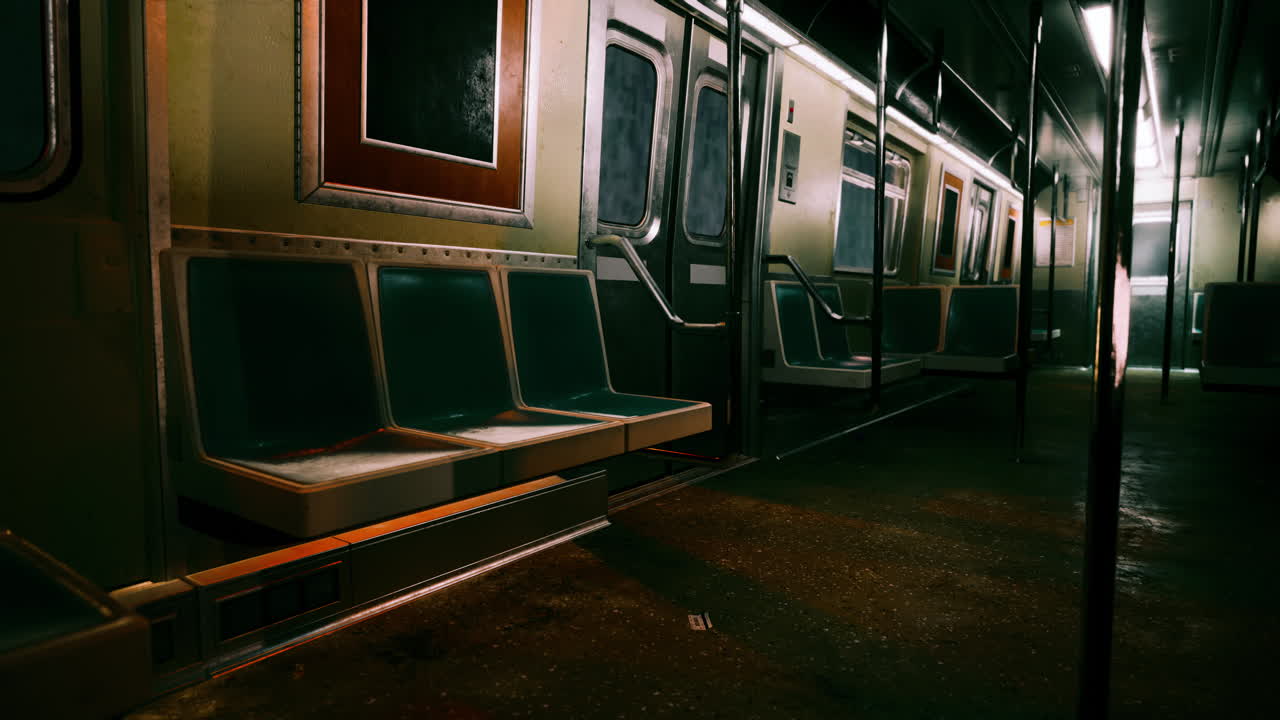 vagón de metro vacío