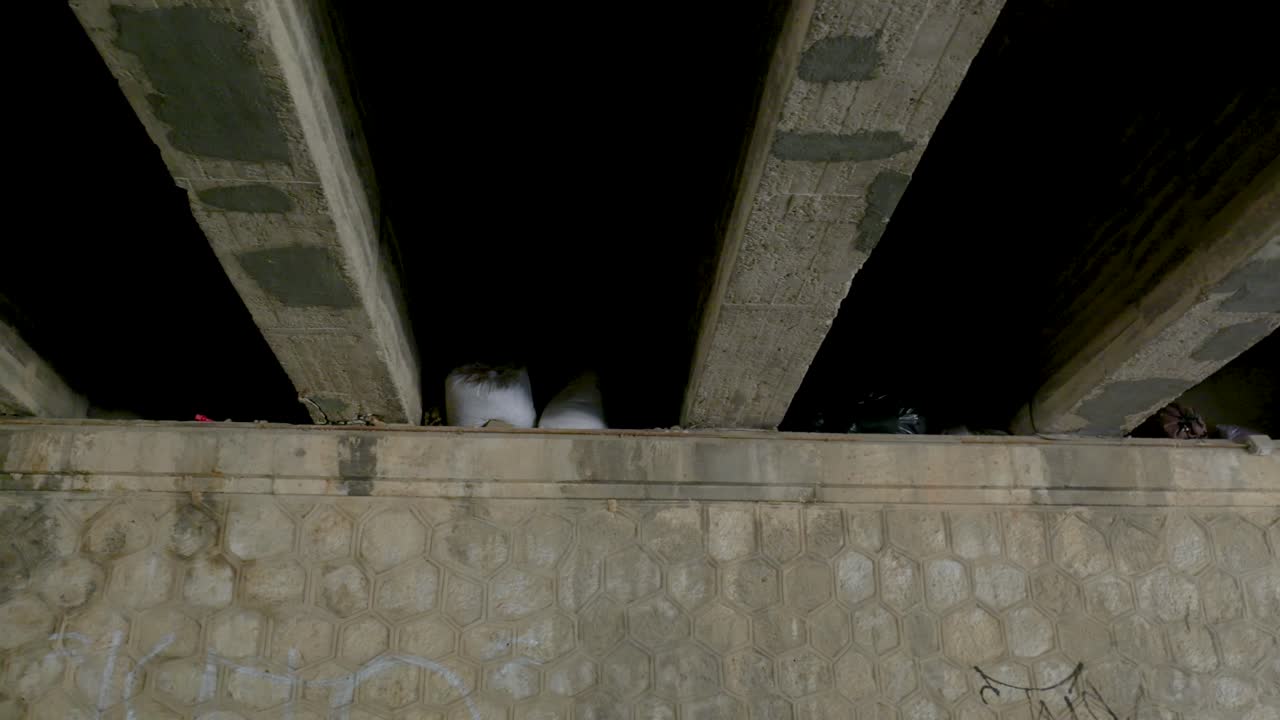 Underpass Infrastructure with Pipes and Debris