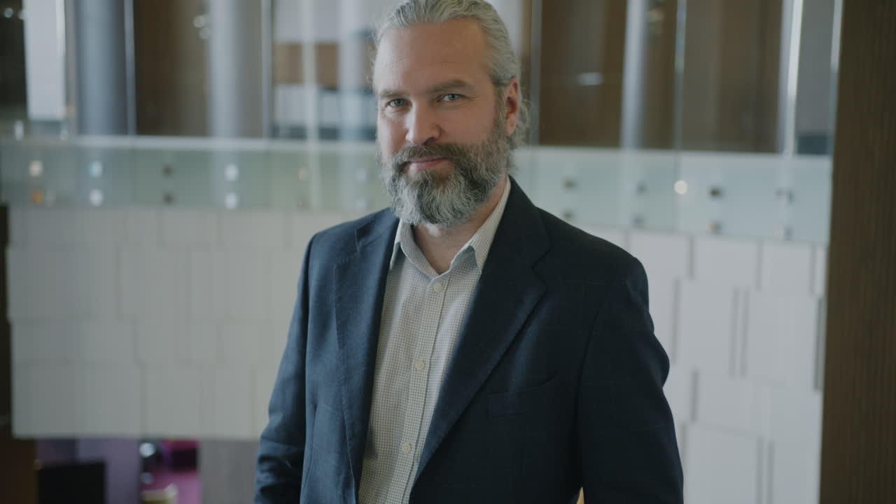 Businessman Portrait in Modern Office