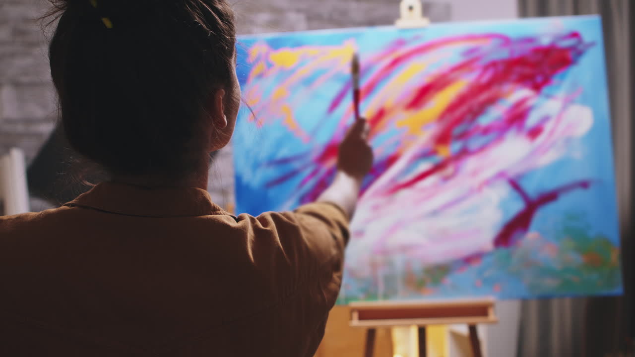 pintor contemporáneo creativo