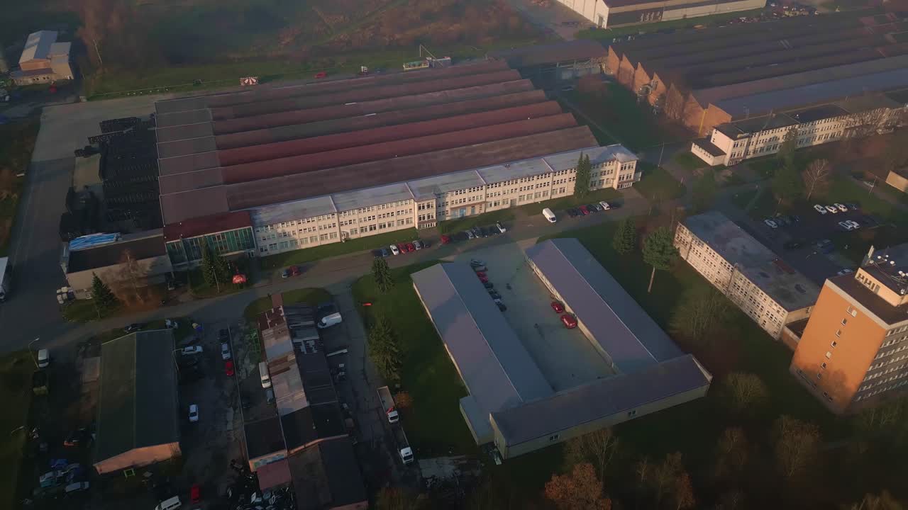 Industrial engineering factory for mining machinery repair Ostrava AERIAL