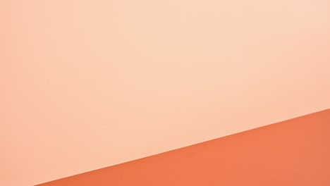 stack of vintage books appear ordered on deep and bright orange theme. stop motion