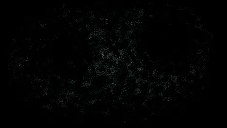 fondo de virus microscópico de partículas negras (con bucle)