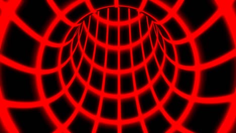 volar dentro de la red de túnel digital en una red informática segura conectada - animación de fondo de movimiento de bucle sin fisuras de 4k
