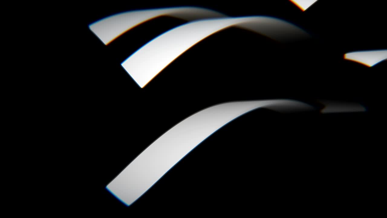 Gray arrows on black background, 3D animation, seamless loop