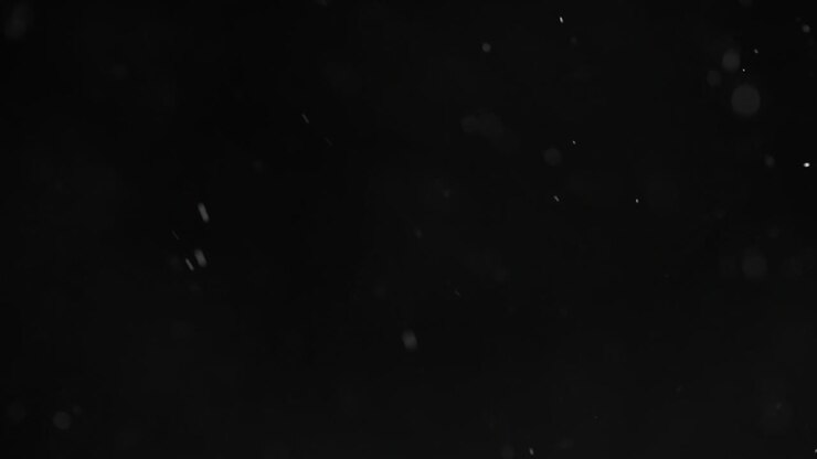 partículas que caen fuertemente