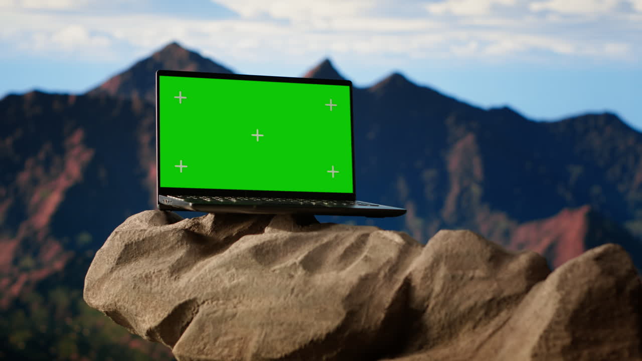 cativante escape de montaña con una clave rocosa y cromada