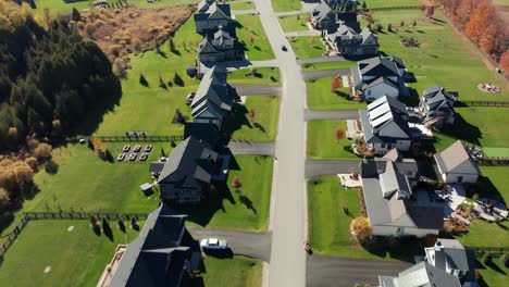 ontario new subdivision drone clip