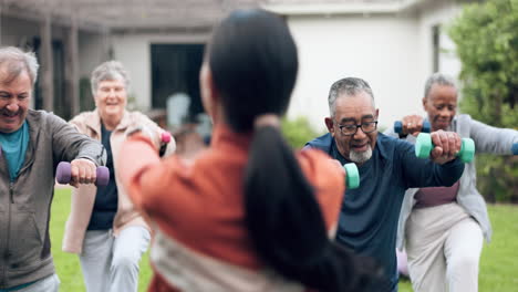 class, physiotherapy and fitness with old people