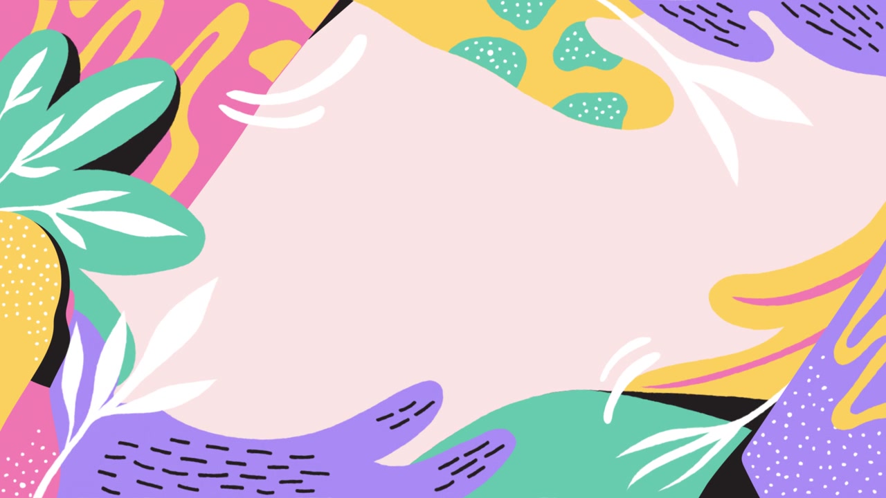 Motion Graphic of Hand drawn abstract shapes background