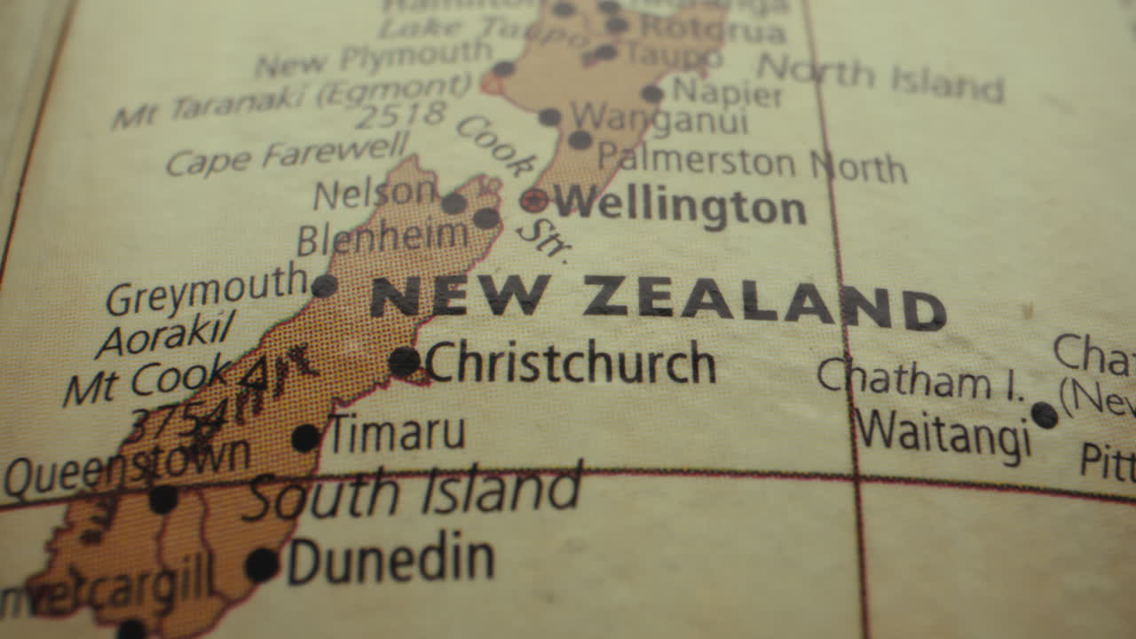 뉴질랜드 지도